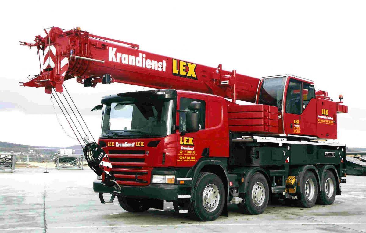 Kran gestohlen: Liebherr LTF 1045-4.1 von Kranvermietung Lex in Berlin