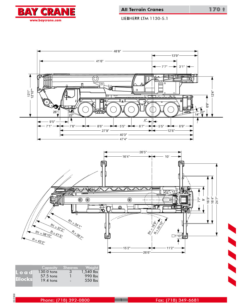 Bay Crane Tabellenbuch