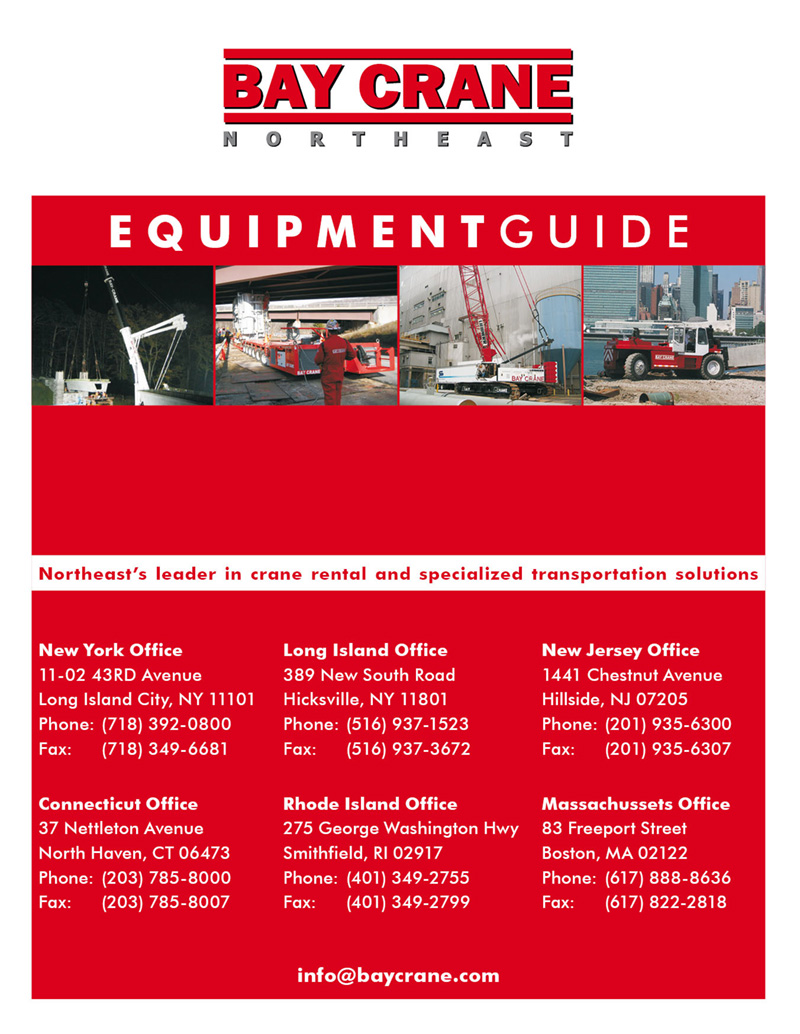 Bay Crane equipment guide no. 5