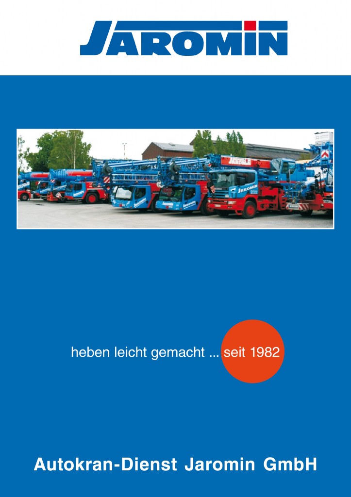 Crane specification guide for Jaromin crane hire service