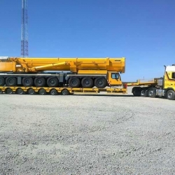 Heavy haulage of Liebherr LTM 1500-8.1 in South Africa