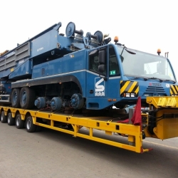Heavy haulage of Terex TC 2800-1 from Sarens in South Africa