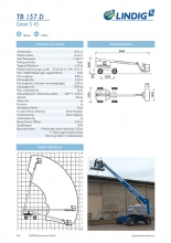 Datenblätter für Lindig Arbeitsbühnen-Katalog