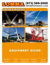 Equipment rental catalog for Lomma Crane & Rigging