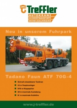 Traglasttabelle Tadano ATF 70G-4 für Treffler